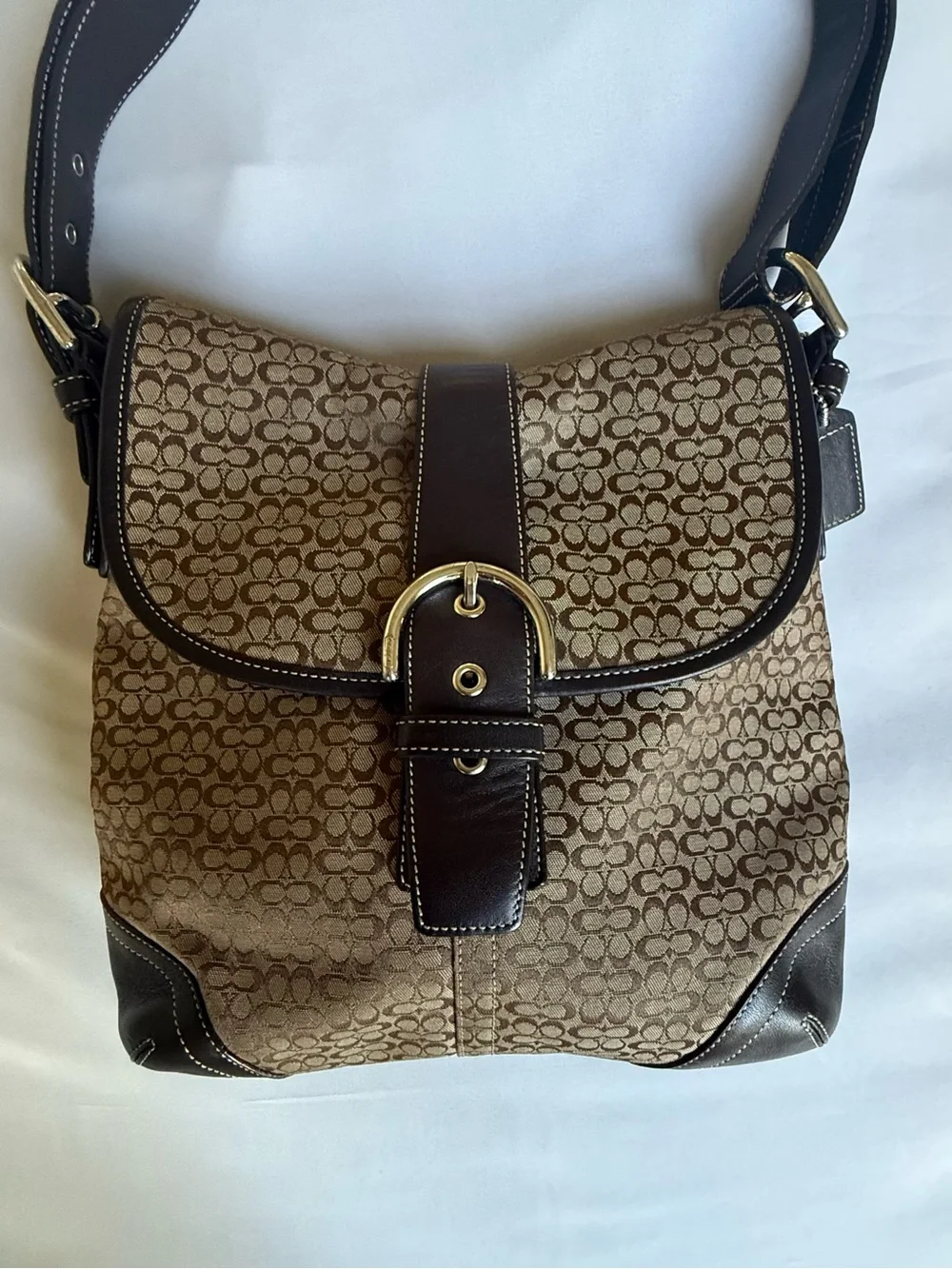 Coach silhouette dark brown